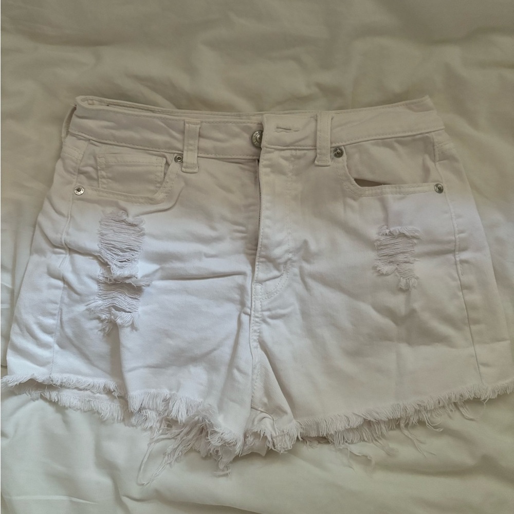 White Denim Jean Shorts